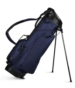 Sun Mountain Golf Canvas & Leather Carry Stand Bag -Golf Sports Store 190733CanvasLeatherStandNavy Black