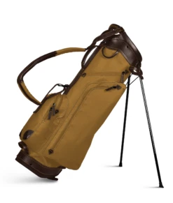 Sun Mountain Golf Canvas & Leather Carry Stand Bag -Golf Sports Store 190734CanvasLeatherStandClay Brown