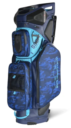 Sun Mountain 2023 Boom Bag Golf Cart Bag With Speakers -Golf Sports Store 2023 BoomCart 230394 navy navy camo ocean