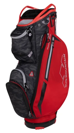 Sun Mountain Golf 2023 Maverick Cart Bag -Golf Sports Store 2023 Maverick 230363 red black camo
