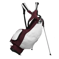 Sun Mountain Golf 2023 Collegiate Team Carry Stand Bag -Golf Sports Store 2023 TeamStand N230168 maroon white