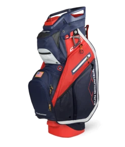 Sun Mountain Golf 2022 C-130 5-Way Cart Bag -Golf Sports Store 220330C1305WayNavy Red White