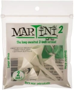 Martini Tees - 2" - 6 Pack -Golf Sports Store 2inch White