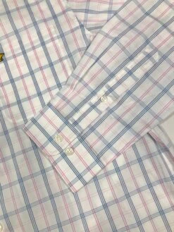 Callaway Jack Nicklaus Black Label By Perry Ellis Plaid Button Down Shirts -Golf Sports Store 3ColorsMediumPlaidLS BrightWhite2