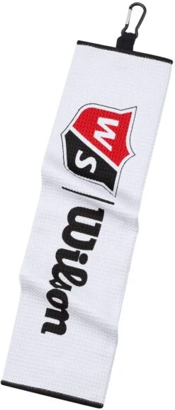 Wilson Staff Tri-Fold Waffle Golf Towel - White - 16" X 21" -Golf Sports Store 61cYjCGJd2L. AC SL1500