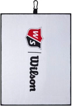 Wilson Staff Tri-Fold Waffle Golf Towel - White - 16" X 21" -Golf Sports Store 71IwcNfvKeL. AC SL1500