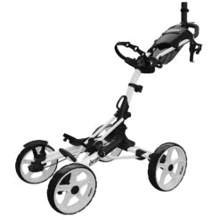 Clicgear Golf 4-Wheel Push Cart Model 8.0+ 16 Clicgear Golf 4-Wheel Push Cart Model 8.0+ -Golf Sports Store 8.0 White Unfolded