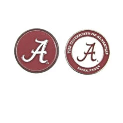 NCAA Double Sided Collegiate Golf Ball Marker Coins -Golf Sports Store Alabama 1