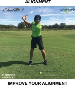 MVP Sport Golf Alignment Sticks 2-Pack -Golf Sports Store AlignmentRods Red 3