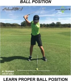 MVP Sport Golf Alignment Sticks 2-Pack -Golf Sports Store AlignmentRods Red 5