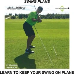 MVP Sport Golf Alignment Sticks 2-Pack -Golf Sports Store AlignmentRods Red 7