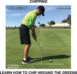 MVP Sport Golf Alignment Sticks 2-Pack -Golf Sports Store AlignmentRods Red 8