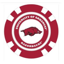 Team Golf NCAA Magnetic Poker Chip Ball Markers -Golf Sports Store Arkansas1