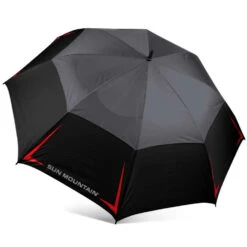 Sun Mountain Golf 68" Manual Umbrella 19 Sun Mountain Golf 68" Manual Umbrella -Golf Sports Store Black Gunmetal Red