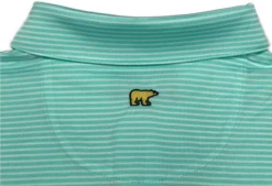 Callaway Jack Nicklaus Black Label By Perry Ellis Feeder Stripe Polo Shirts -Golf Sports Store BlackLabelPolo FeederStripe ArubaBlue3