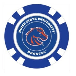 Team Golf NCAA Magnetic Poker Chip Ball Markers -Golf Sports Store BoiseState1