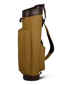 Sun Mountain Golf Canvas & Leather Cart Bag -Golf Sports Store CanvasLeatherCartClay BrownAltShot