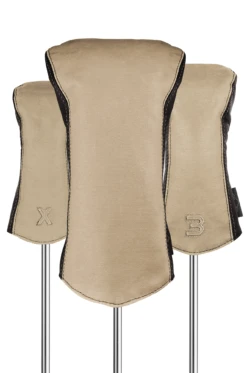 Sun Mountain Golf Canvas & Leather Head Covers -Golf Sports Store CanvasLeatherHeadcoverNatural Brown
