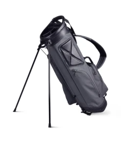 Sun Mountain Golf Canvas & Leather Carry Stand Bag -Golf Sports Store CanvasLeatherStandSlate BlackAltShot