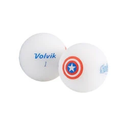 Volvik Marvel Character Golf Ball 4 Pack -Golf Sports Store Captain America Ball
