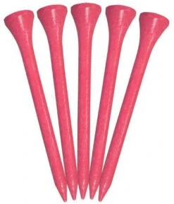 Pride Sports Wood Golf Tees 2.75 X 100 Count -Golf Sports Store Classic Wood Tee 2.75 100 count Citrus Pink