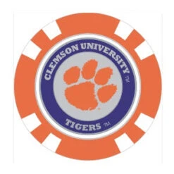 Team Golf NCAA Magnetic Poker Chip Ball Markers -Golf Sports Store Clemson1