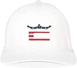 Cobra Stars And Stripes Crown C Snapback Golf Hat -Golf Sports Store CobraStarsandStripesCrownCSnapback White 1