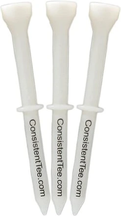 Consistent Tee Golf Tees 10 Pack - 3.25" -Golf Sports Store ConsistentTees White2