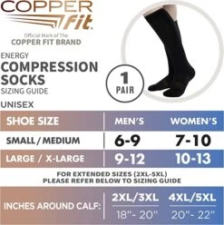 Copper Fit Energy Compression Socks -Golf Sports Store CopperFit CompressionSocksSM2
