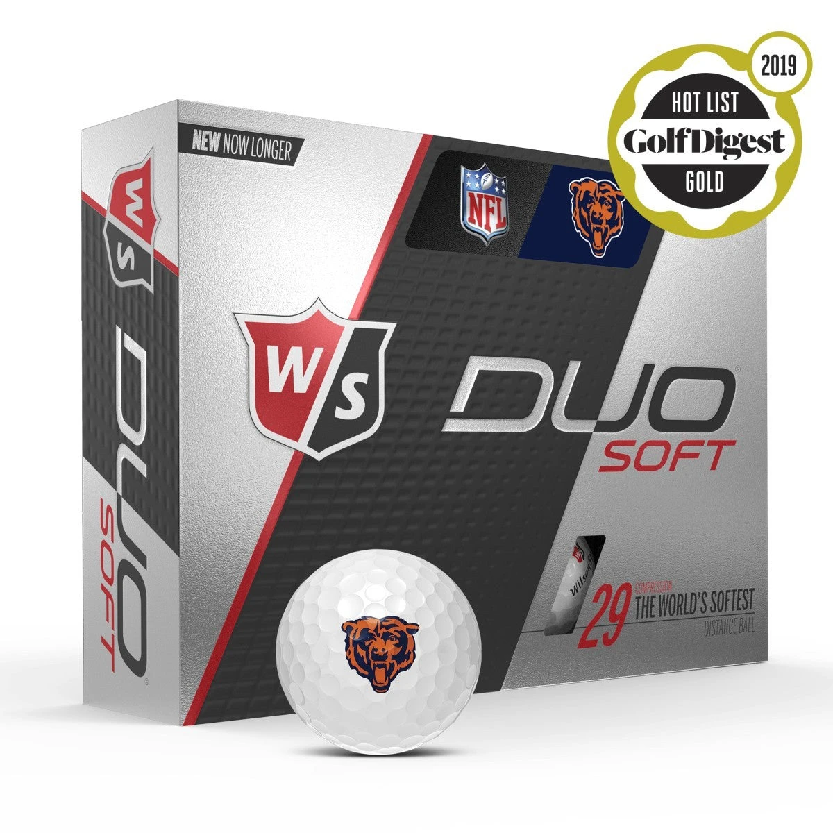 Wilson Staff Duo Soft NFL Team Licensed Golf Balls 1 Wilson Staff Duo Soft NFL Team Licensed Golf Balls