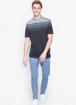 Callaway Jack Nicklaus Black Label By Perry Ellis Engineered Jacquard Polo Shirts -Golf Sports Store EngineeredJacquardPolo Caviar4