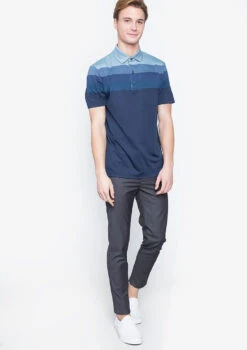 Callaway Jack Nicklaus Black Label By Perry Ellis Engineered Jacquard Polo Shirts -Golf Sports Store EngineeredJacquardPolo ClassicNavy4