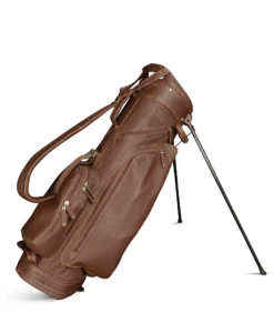 Sun Mountain Golf Leather Carry Stand Bag 9 Sun Mountain Golf Leather Carry Stand Bag -Golf Sports Store G823250LeatherStandBrown Khaki