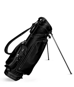 Sun Mountain Golf Leather Carry Stand Bag 10 Sun Mountain Golf Leather Carry Stand Bag -Golf Sports Store G823267LeatherStandBlack White