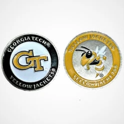 NCAA Double Sided Collegiate Golf Ball Marker Coins -Golf Sports Store GeorgiaTech