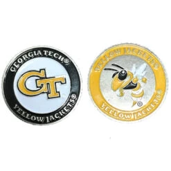 NCAA Double Sided Collegiate Golf Ball Marker Coins -Golf Sports Store GeorgiaTech ba23eb6b 8405 4bef 93e1 fffa38f0c13a