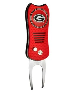 Team Golf Retractable Switchblade Switchfix Divot Tool Ball Marker - NCAA -Golf Sports Store Georgia Bulldogs Switchfix 44448 115