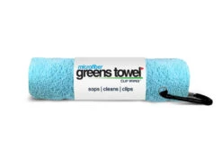 Clip Wipes Microfiber Golf Greens Towel -Golf Sports Store Greens Towels Caibbean Blue