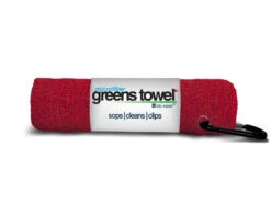 Clip Wipes Microfiber Golf Greens Towel -Golf Sports Store Greens Towels Cardinal Red