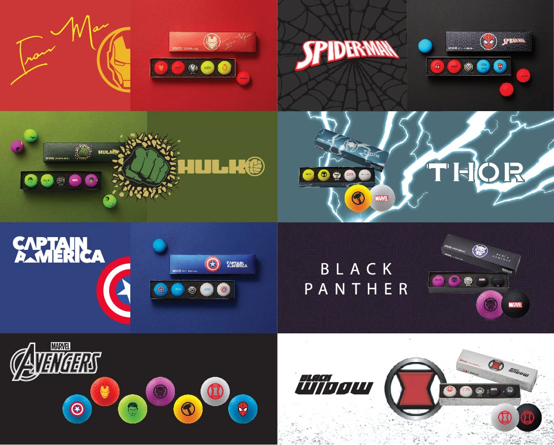 Volvik Marvel Limited Edition Marvel Golf Ball Gift Packs 1 Volvik Marvel Limited Edition Marvel Golf Ball Gift Packs