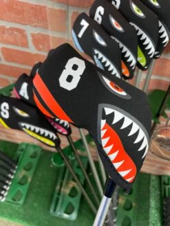 Shark Bite Neoprene Iron Head Covers Set 13 Shark Bite Neoprene Iron Head Covers Set -Golf Sports Store IMG 2811