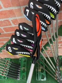 Shark Bite Neoprene Iron Head Covers Set 16 Shark Bite Neoprene Iron Head Covers Set -Golf Sports Store IMG 2814