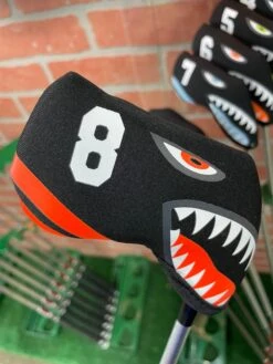 Shark Bite Neoprene Iron Head Covers Set 17 Shark Bite Neoprene Iron Head Covers Set -Golf Sports Store IMG 2815