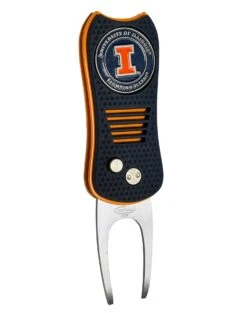 Team Golf Retractable Switchblade Switchfix Divot Tool Ball Marker - NCAA -Golf Sports Store Illinois Illini Switchfix 44448 117