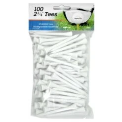 Intech 2 3/4-Inch Golf Tees 100-Pack -Golf Sports Store IntechGolfTees 100 White