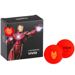 Volvik Marvel Character Golf Ball 4 Pack -Golf Sports Store Iron Man Square f6081a14 2c4c 4d45 a28a de131575e716