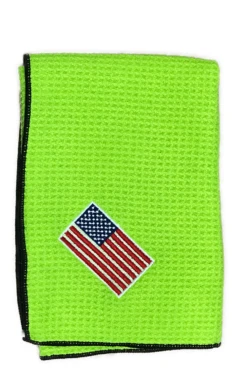 Joseph Elliott USA Embroidered Flag 18" X 18" Micro Fiber Towels -Golf Sports Store JE1