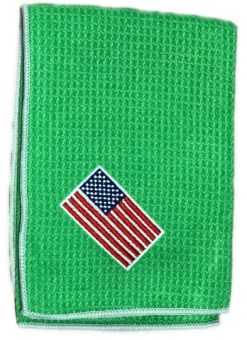 Joseph Elliott USA Embroidered Flag 18" X 18" Micro Fiber Towels -Golf Sports Store JE2