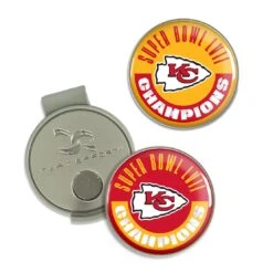 Team Effort Hat Clip & Ball Markers -Golf Sports Store KCChiefsSBHatClip