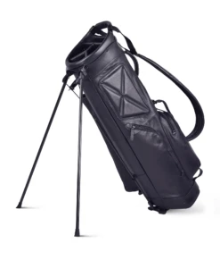 Sun Mountain Golf Leather Carry Stand Bag 13 Sun Mountain Golf Leather Carry Stand Bag -Golf Sports Store LeatherStandBlackAltShot